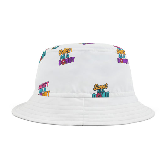 sweet as a donut Bucket Hat | Trendy Summer Accessory, Beach Hat, Festival Hat, Vacation Must-Have, Gift for Her